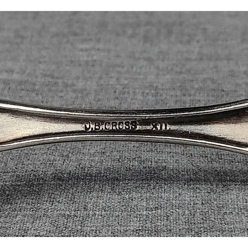 J.B.Cross Silver Plate Serving Fork Ornate Art Deco Style Vintage Replacement
